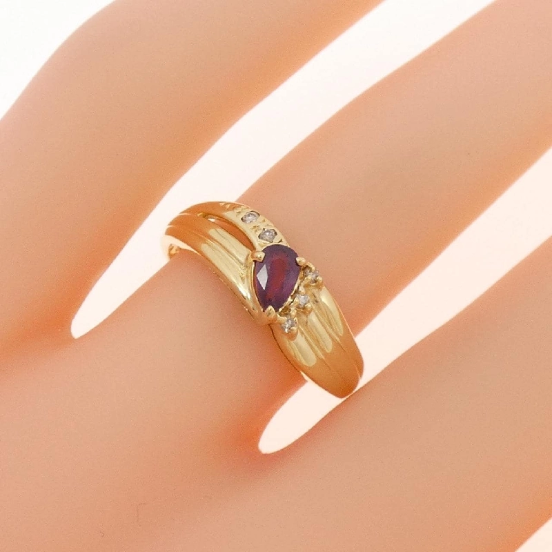 Nhẫn ruby K18YG 0.27CT 668669