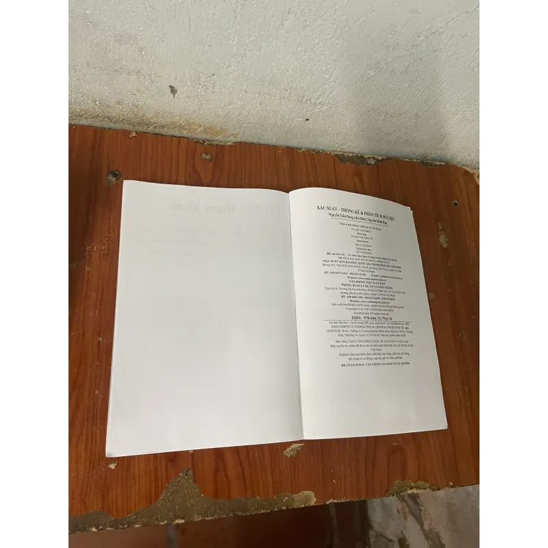 XÁC SUÂT - THỐNG KÊ & PHÂN TÍCH SỐ LIỆU- NGUYỄN TIẾN DŨNG CHỦ BIÊN- NGUYỄN ĐÌNH HUY 730436