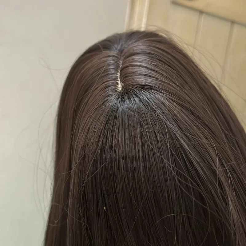 Tóc giả màu đen trà mới 100% 1009109