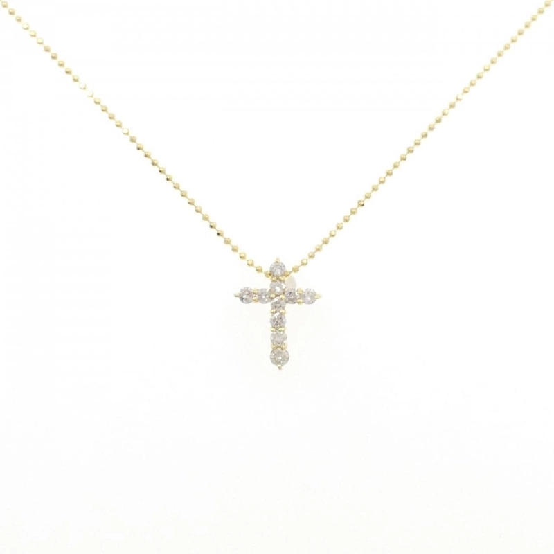 K18YG Dây chuyền kim cương hình chữ thập 0.30CT - Hàng hiệu Chính hãng 856721