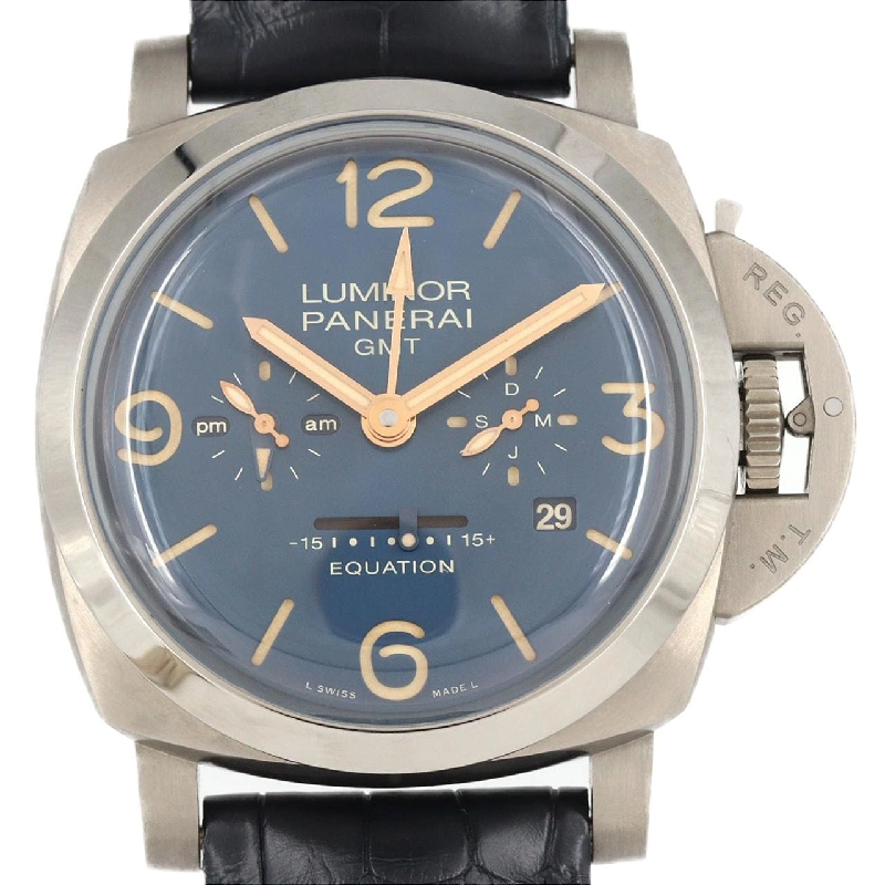 Panerai Luminor 1950 Equazione di Tempo 8 DAYS GMT Titanium PAM00670 TI Cơ khí - Hàng hiệu Chính hãng 880562