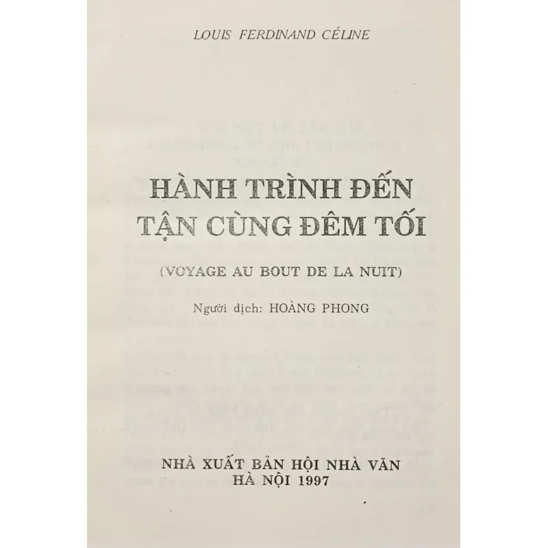 Hành Trình đến tận cùng đêm tối (Celine) 1025405