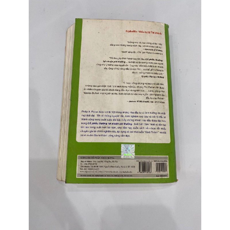 Cổ Phiếu Thường Lợi Nhuận Phi Thường - Philip A. Fisher 539310
