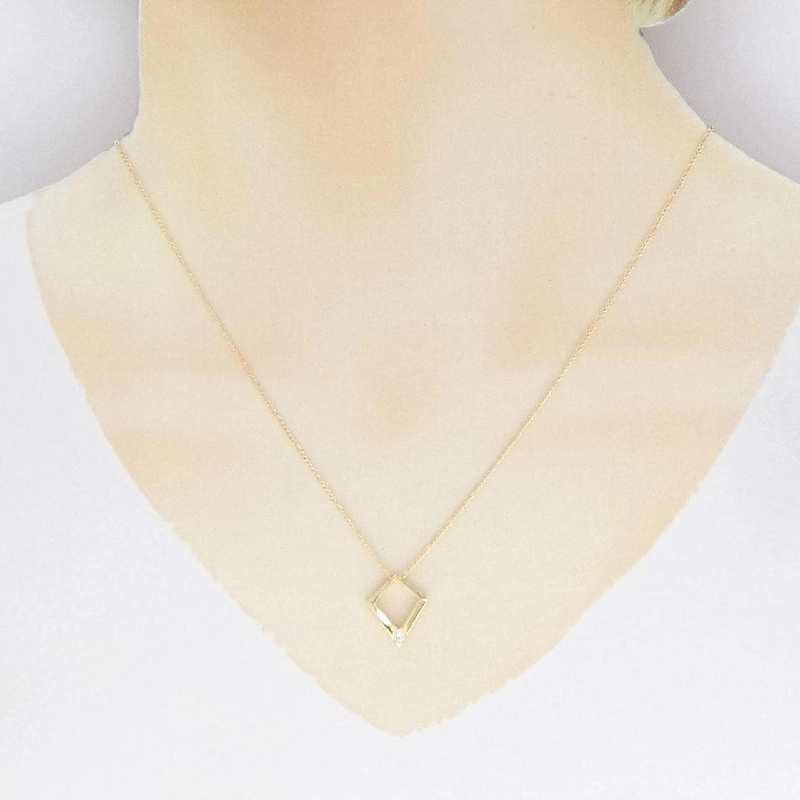 K18YG Dây chuyền kim cương 0.08CT - Hàng hiệu Chính hãng 864202