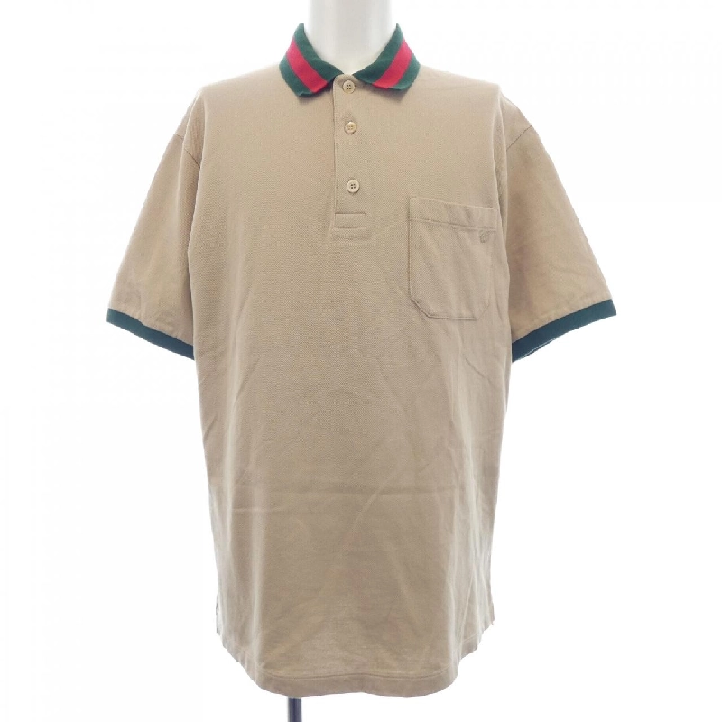 Áo polo cotton pique có cổ sọc web GUCCI 701735 XJELJ - Hàng hiệu Authentic 888639