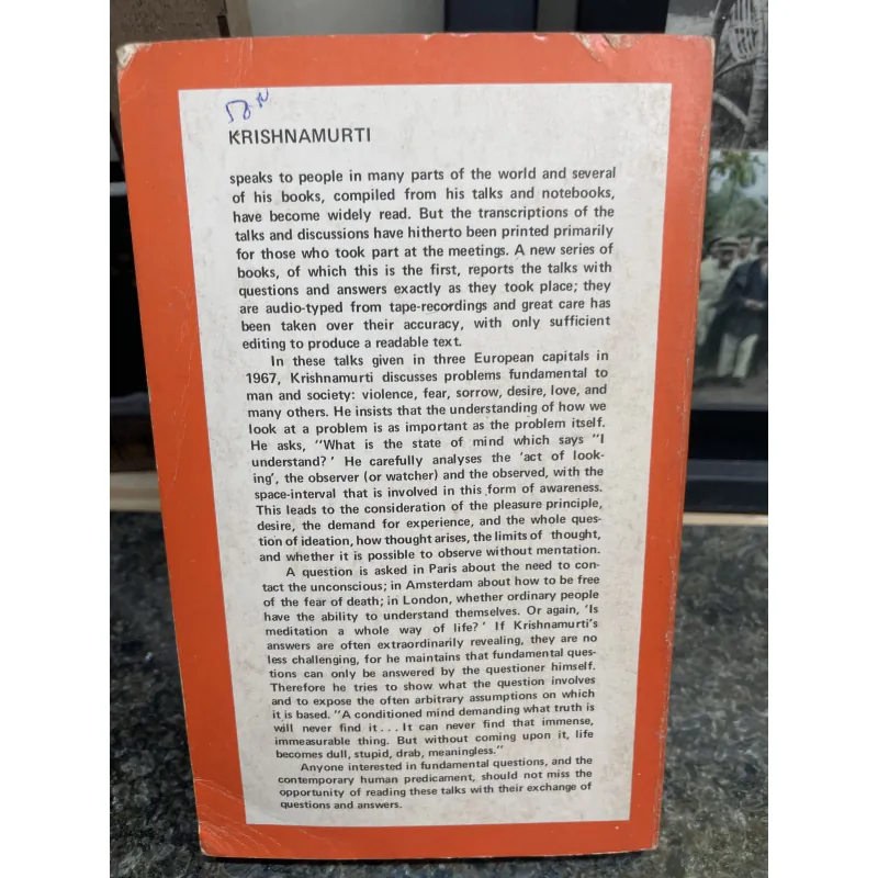 Talks J. Krishnamurti in Euro 1967 752561