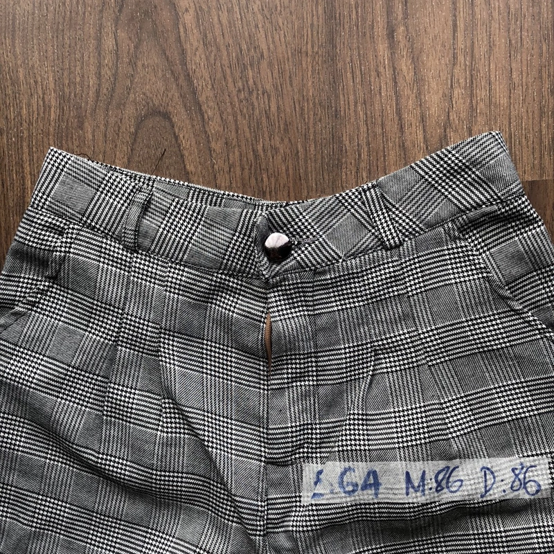 Quần baggy caro size S 493278