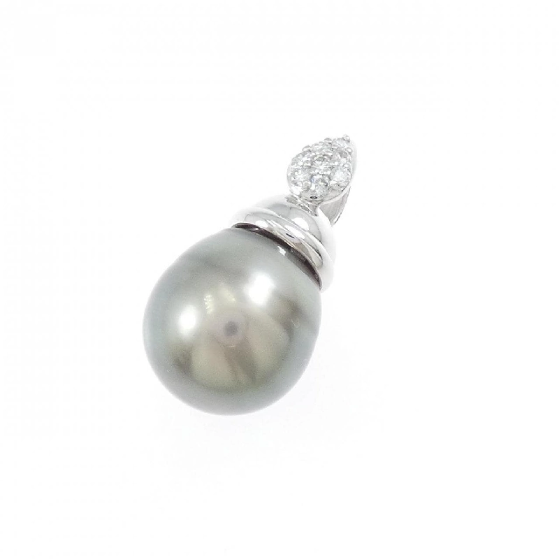 K14WG Ngọc trai đen pendant - Hàng hiệu Authentic 862050