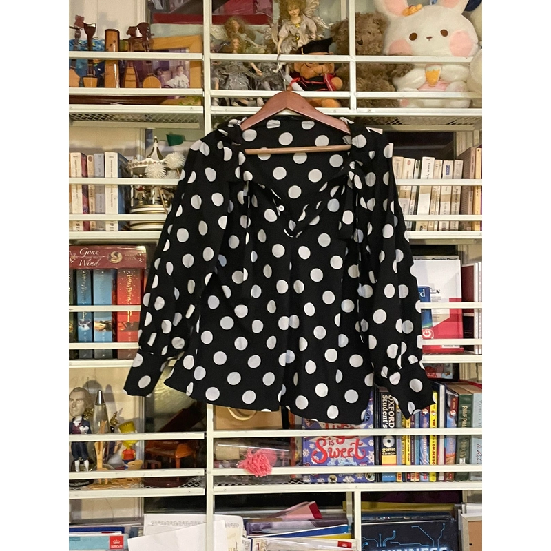 Áo blouse hoa chấm bi 529803