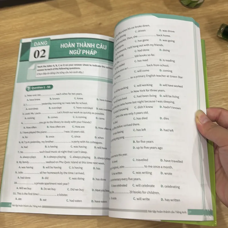 Bài tập hoàn thành câu tiếng anh 733891