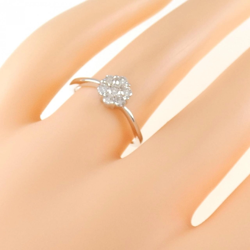 Nhẫn kim cương K18WG hoa 669936