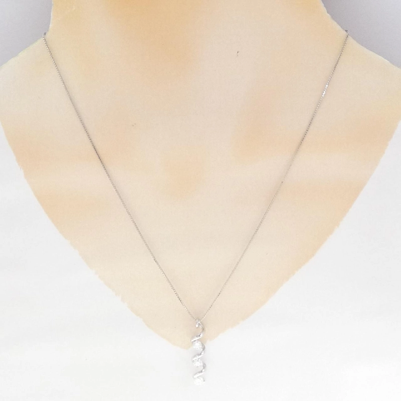 K18WG Dây chuyền kim cương 0.53CT - Hàng hiệu Authentic 863400