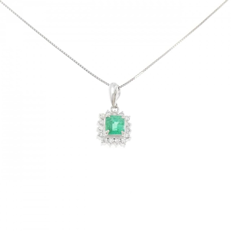Dây chuyền Emerald PT900/PT850 0.55CT - Hàng hiệu Chính hãng 861941