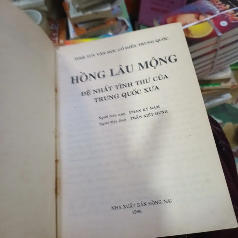 Hồng Lâu Mộng Đệ Nhất Tình Thư Của Trung Quốc Xưa- Phan Kỳ Nam Biên Soạn 787743