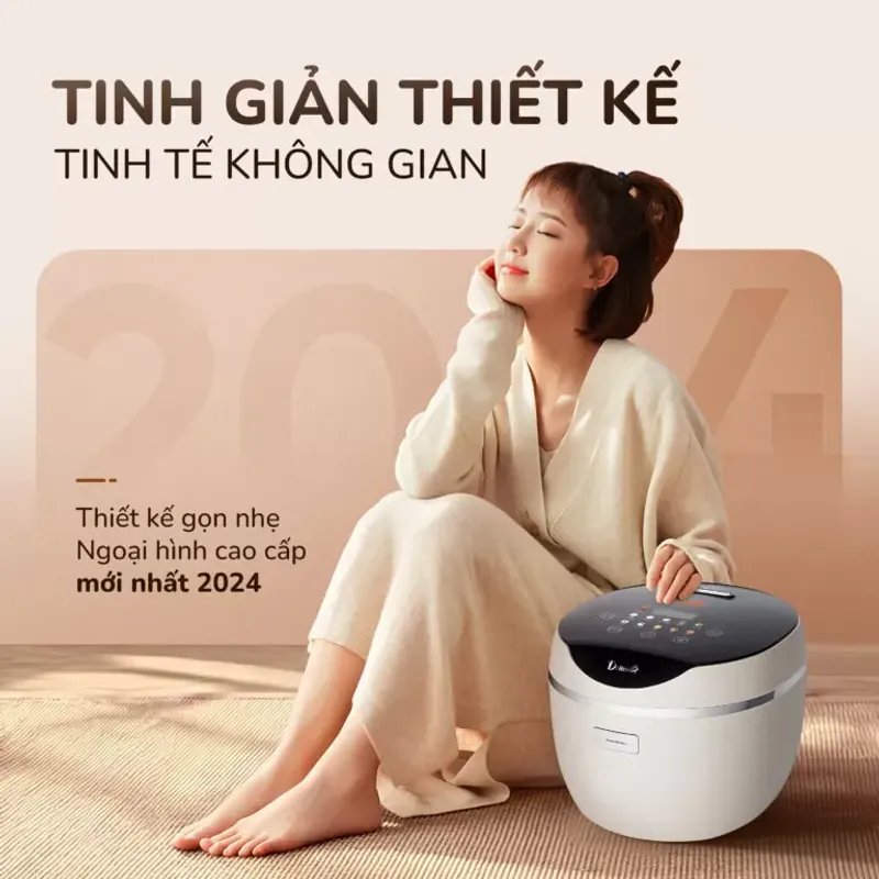 Nồi cơm UNIE URC612 – Giảm đường trong cơm, hỗ trợ ăn kiêng hiệu quả 573066