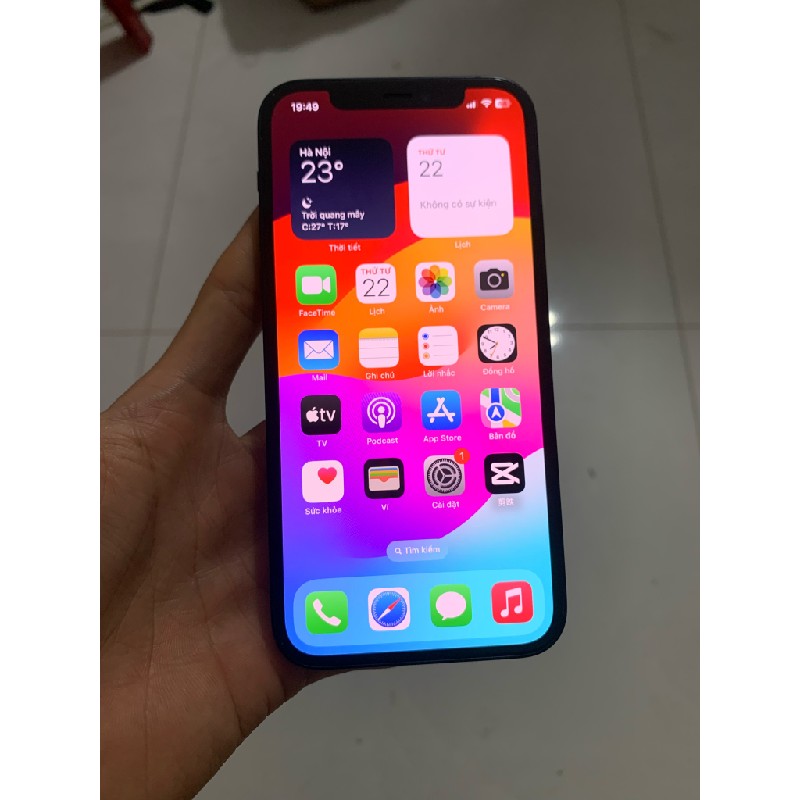 Iphone 12 lock 64gb máy zin 100% bao test 22832