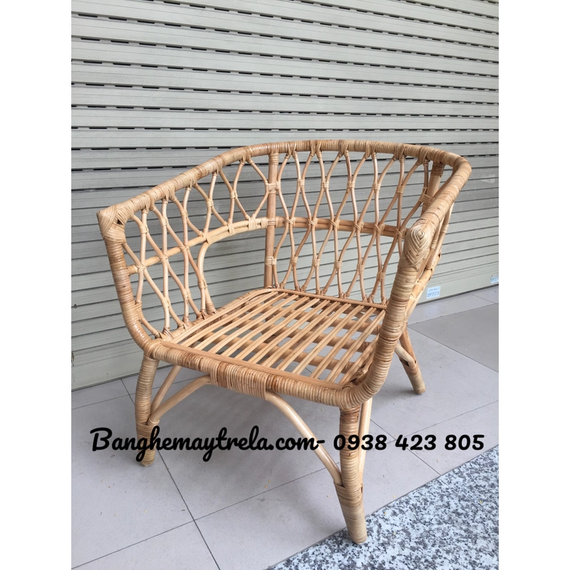 Ghế đơn vuông mây tự nhiên 497334