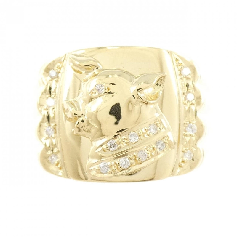 Nhẫn kim cương K18YG 0.10CT - Hàng hiệu Chính hãng 847017