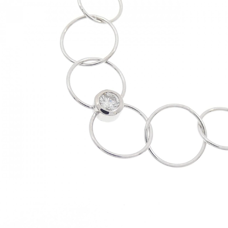 K18WG Dây chuyền kim cương 0.06CT - Hàng hiệu Chính hãng 865040