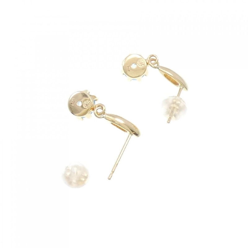 K18YG Blue Topaz Bông tai - Hàng hiệu Chính hãng 873290