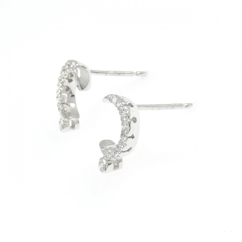 K18WG/750WG Bông tai kim cương - Hàng hiệu Authentic 872156