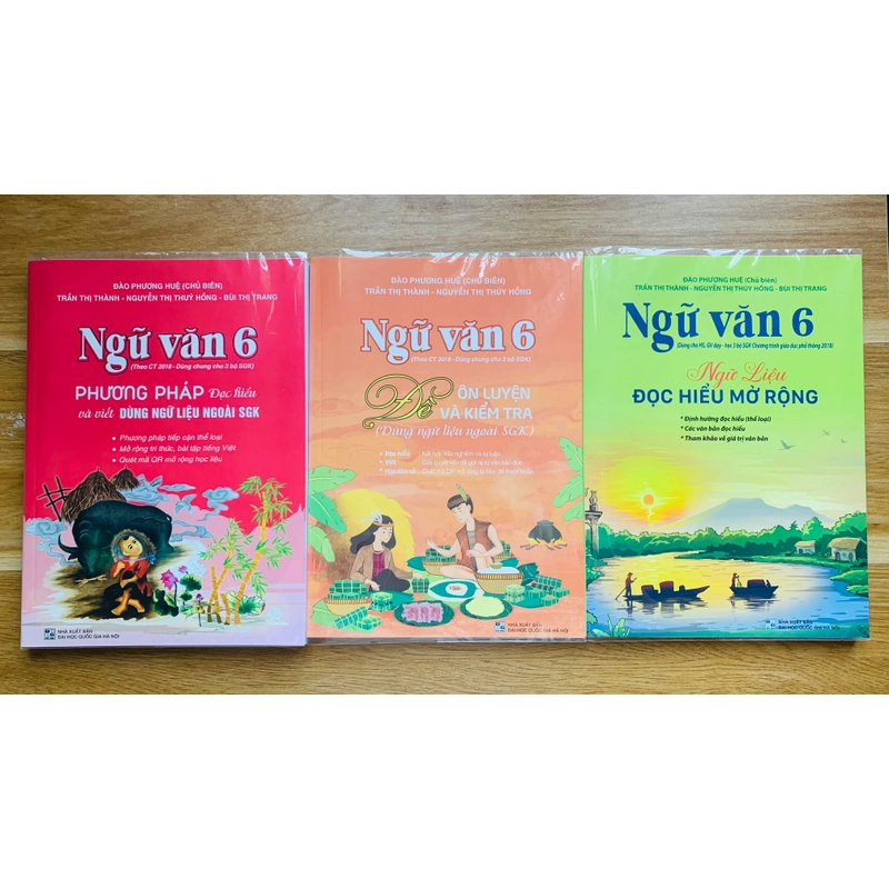 Bộ 3 cuốn phương pháp đọc hiểu và viết Ngữ Văn lớp 6 mới 100% nxb ĐH Quốc Gia Hà Nội 444263
