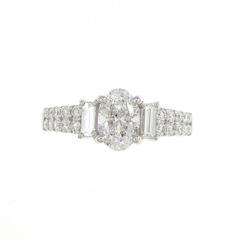 Nhẫn kim cương PT900 0.724CT F SI2 cắt oval - Hàng hiệu Authentic 874325