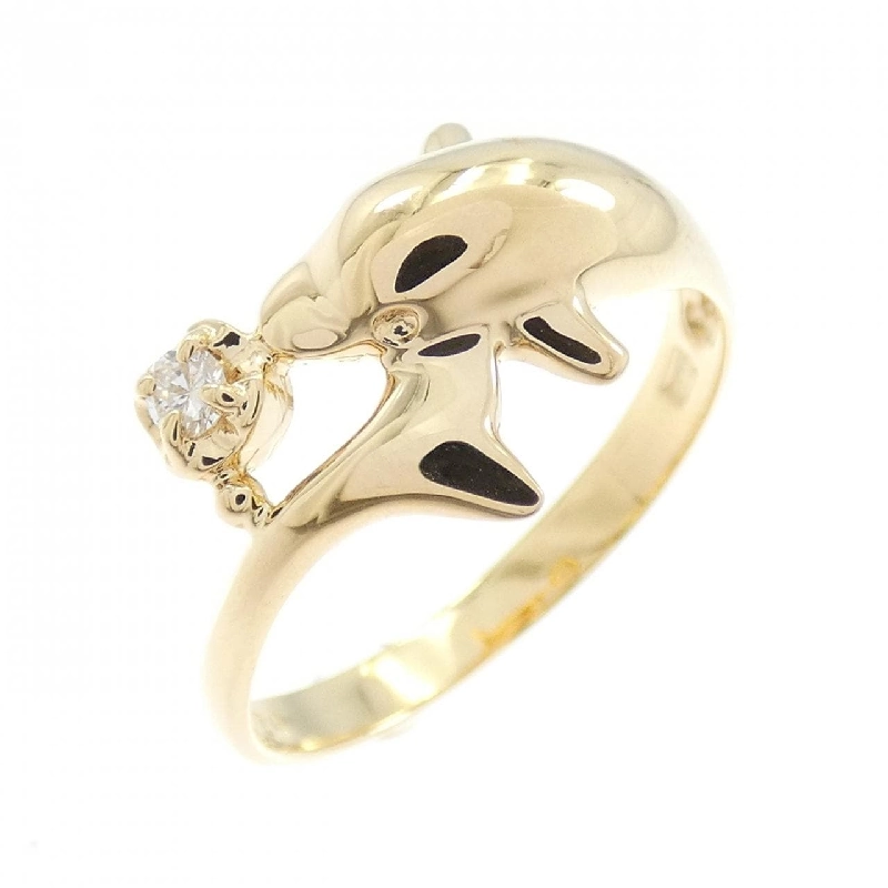 Nhẫn kim cương K18YG Dolphin 0.04CT - Hàng hiệu Authentic 852236