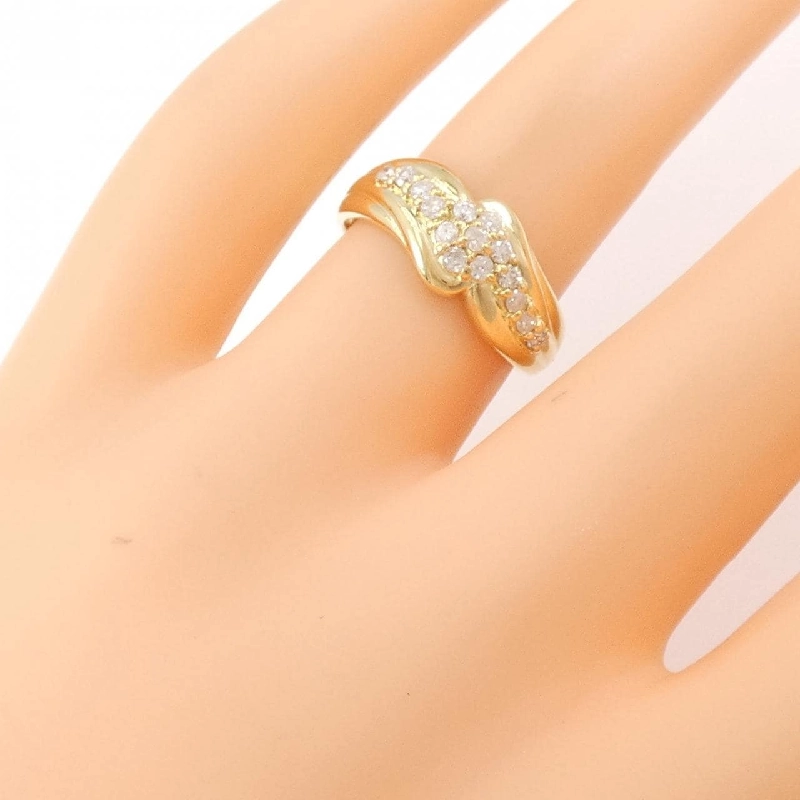 Nhẫn kim cương K18YG 0.30CT 671047