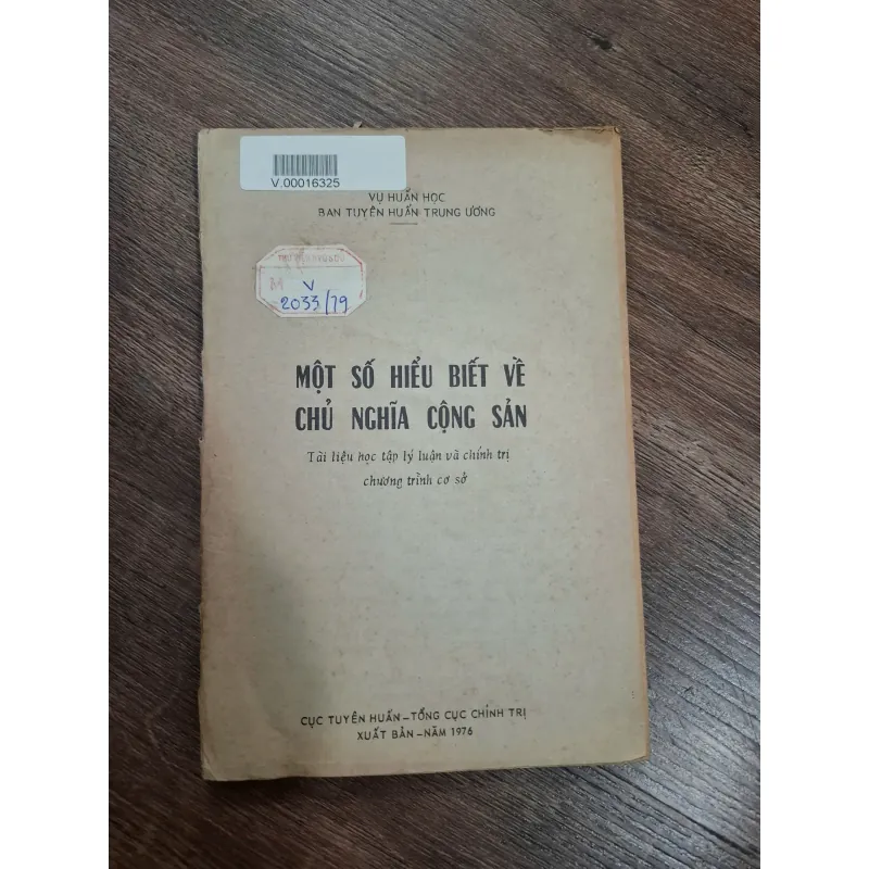 Một số hiểu biết về chủ nghĩa cộng sản - Vụ Huấn học 714844