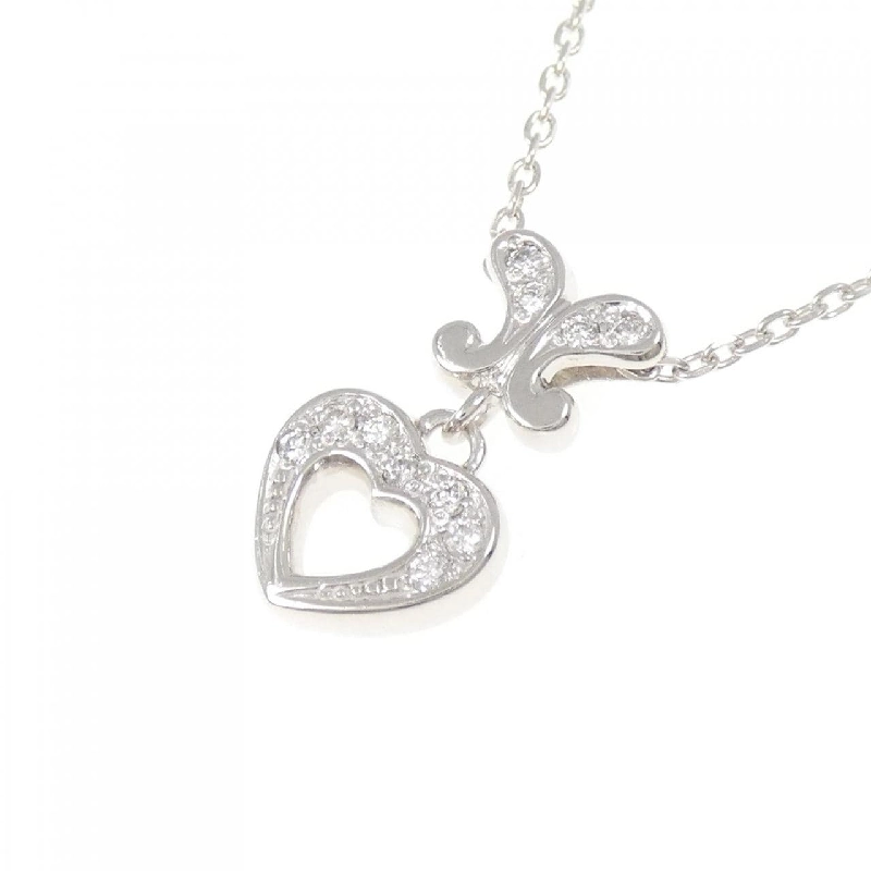 K18WG Dây chuyền kim cương hình trái tim 0.11CT - Hàng hiệu Chính hãng 848222