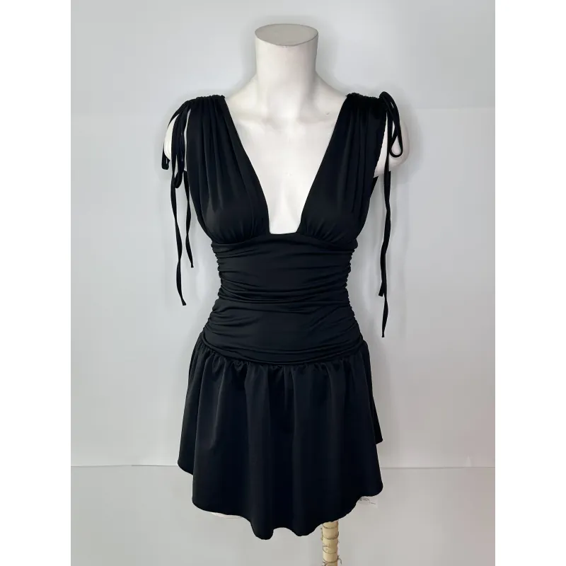 Đầm đen cột nơ 1040468