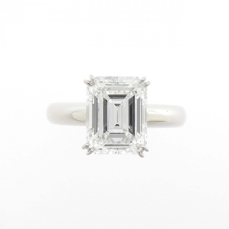 Nhẫn kim cương PT900 2.627CT E VVS2 cắt hình ngọc lục bảo - Hàng hiệu Authentic 874862