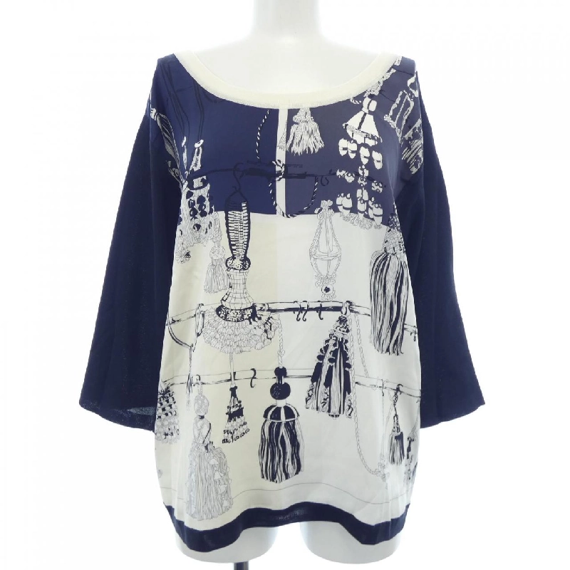 HERMES PASSEMENTERIE Áo len 635491