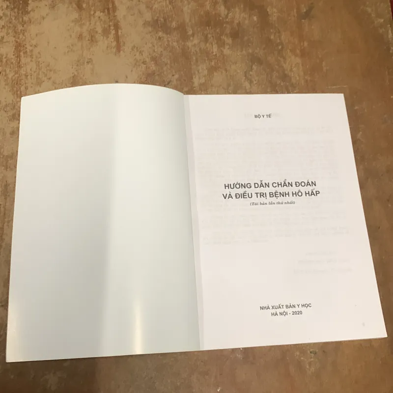 HƯỚNG DẪN CHẨN ĐOÁN VÀ ĐIỀU TRỊ BỆNH HÔ HẤP 786890