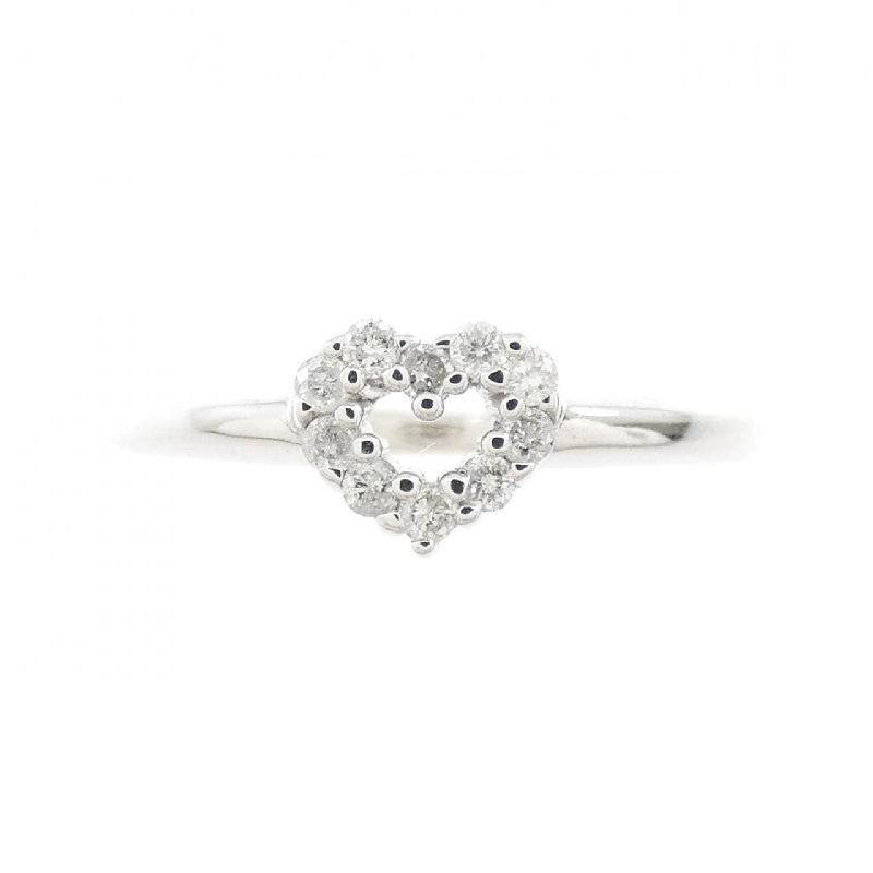 Nhẫn kim cương hình trái tim K14WG 0.10CT - Hàng hiệu chính hãng 854832