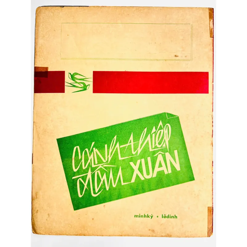 Tờ Nhạc Xuân 1962: CÁNH THIỆP ĐẦU XUÂN - Minh Kỳ & Lê Dinh (Bìa Đỏ Duy Liêm Tuyệt Đẹp) 728135