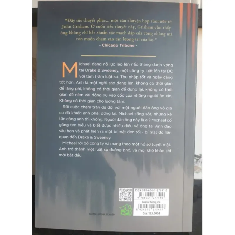 Sách Luật Sư Đường Phố - John Grisham tiểu thuyết mới 90% 1030074