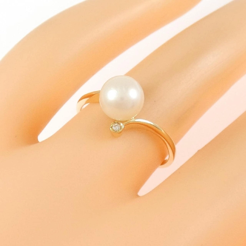 Nhẫn ngọc trai Akoya K18YG 6.5mm - Hàng hiệu Chính hãng 853581