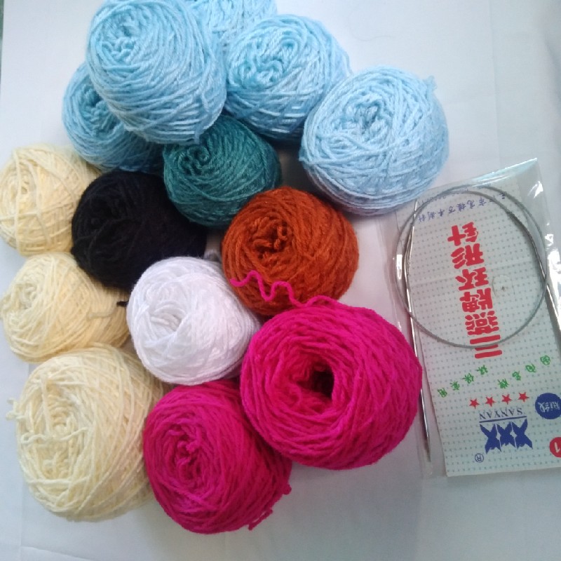 Pass 650gr len milk nhiều màu + tặng kèm 1 kim đan vòng 3.0mm 12151