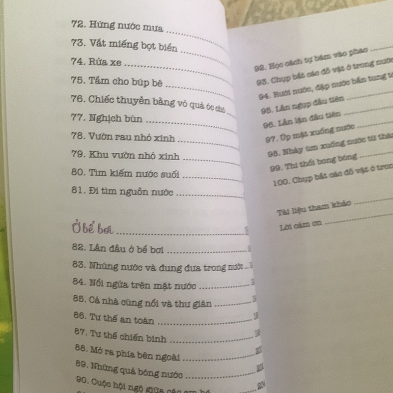 CUỘC PHIÊU LƯU VỚI NƯỚC - 100 HOẠT ĐỘNG VỚI NƯỚC GIÚP TRẢI NGHIỆM VÀ KHÁM PHÁ(mới 95%) 149868