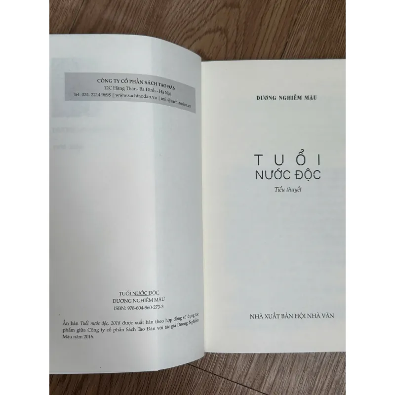 Tuổi Nước Độc - Dương Nghiễm Mậu 788610