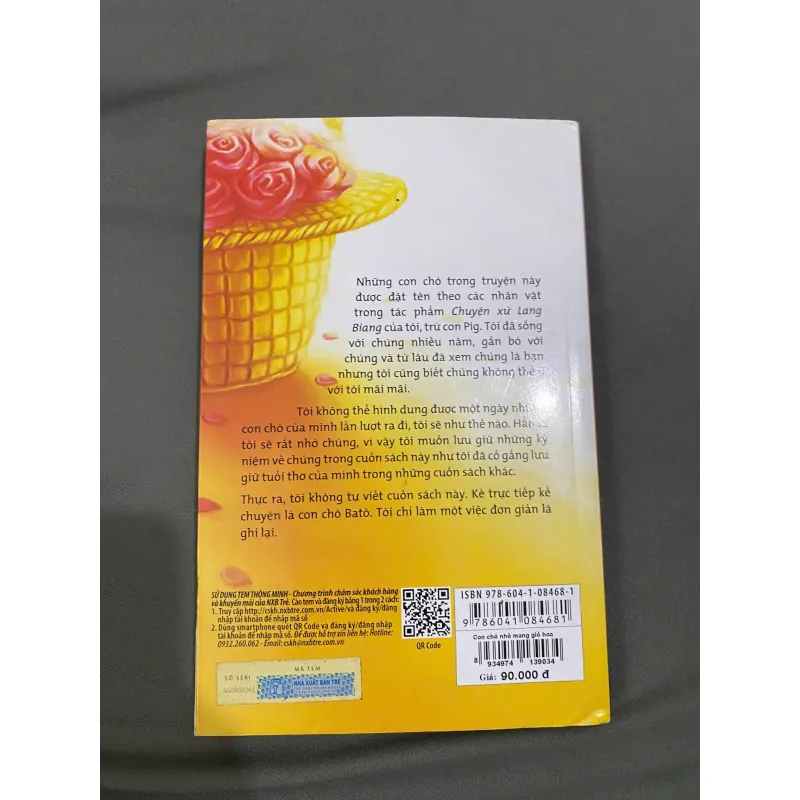 Con chó mang giỏ hoa hồng 1008108