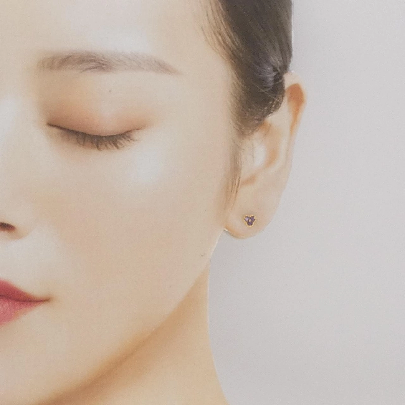 K18YG Amethyst Bông tai - Hàng hiệu Chính hãng 869352