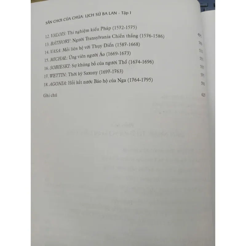 SÂN CHƠI CỦA CHÚA: LỊCH SỬ BA LAN - NORMAN DAVIES (DIỆP MINH TÂM dịch) 705148