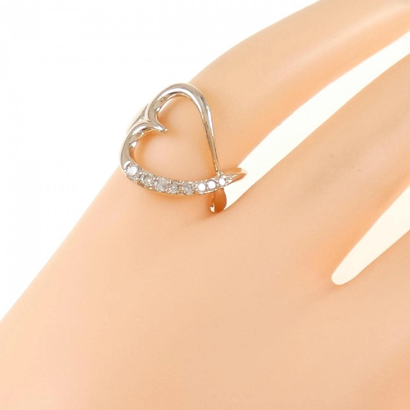 Nhẫn hồng ngọc hình trái tim K18PG 0.18CT 672803