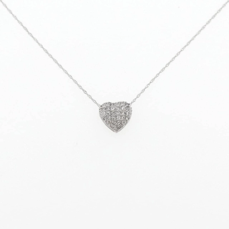 Dây chuyền kim cương pavé hình trái tim PT900/PT850 0.3CT - Hàng hiệu chính hãng 857627