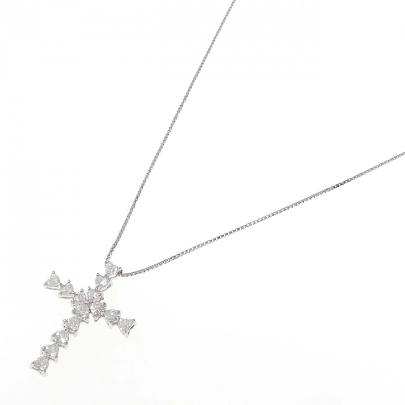 Dây chuyền kim cương PT900/PT850 1.501CT E VVS2-SI1 hình trái tim - Hàng hiệu Authentic 875454