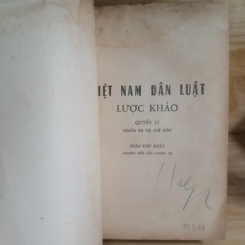 Việt Nam Dân Luật Lược Khảo (Quyển II - Nghĩa Vụ & Khế Ước) Xb 1963 - Vũ Văn Mẫu 568293
