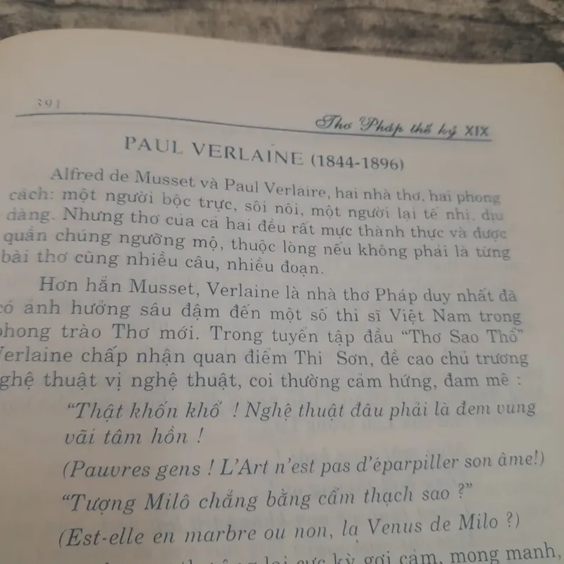 Thơ Pháp Thế kỷ 19. Song ngữ Pháp Việt. Soạn giả Trần Mai Châu 696679